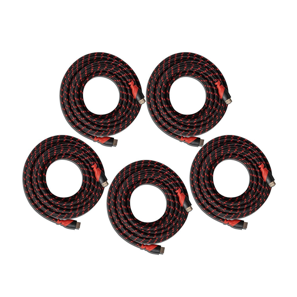 High Speed HDMI Cable 25 Ft with Ethernet 5 Pack B3317