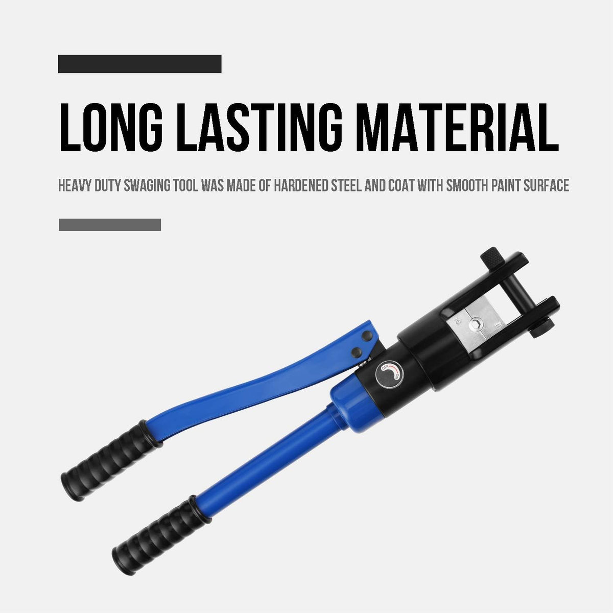 Hydraulic Cable Lug Tool, 6 AWG to 4/0 AWG Battery Cable Crimping Tool Set K411205