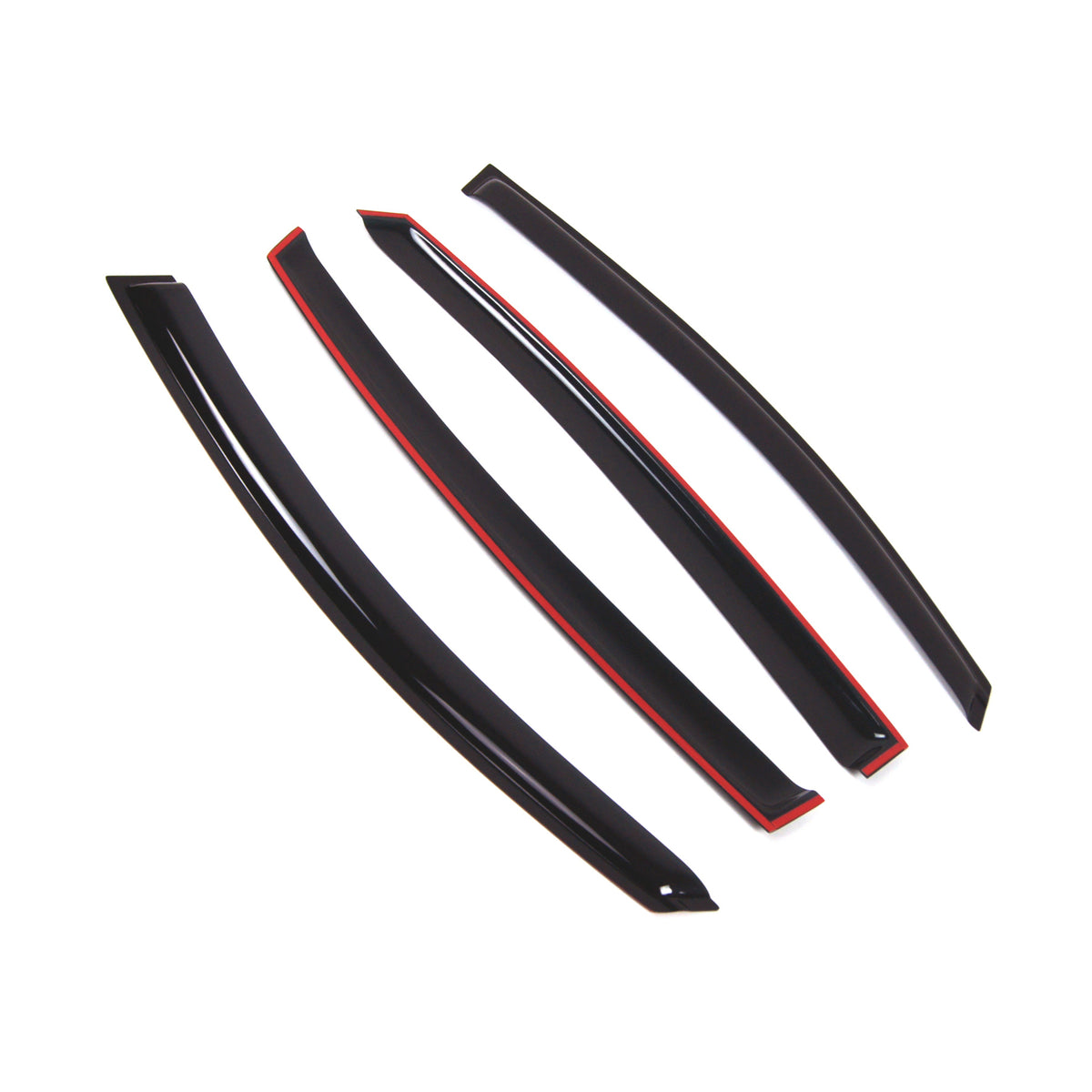 Smoke Tinted 4 Pcs Window Visor Deflector Set J93799