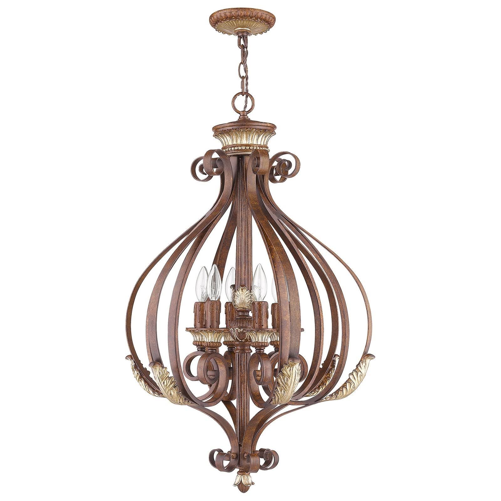 Bronze 6 Light Foyer N29924