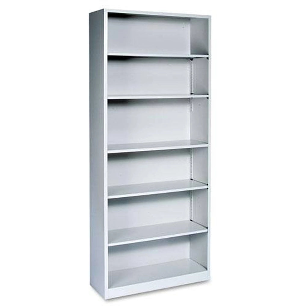 Light Gray Steel Bookcase with 6 Shelves C43414