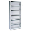 Light Gray Steel Bookcase with 6 Shelves C43414