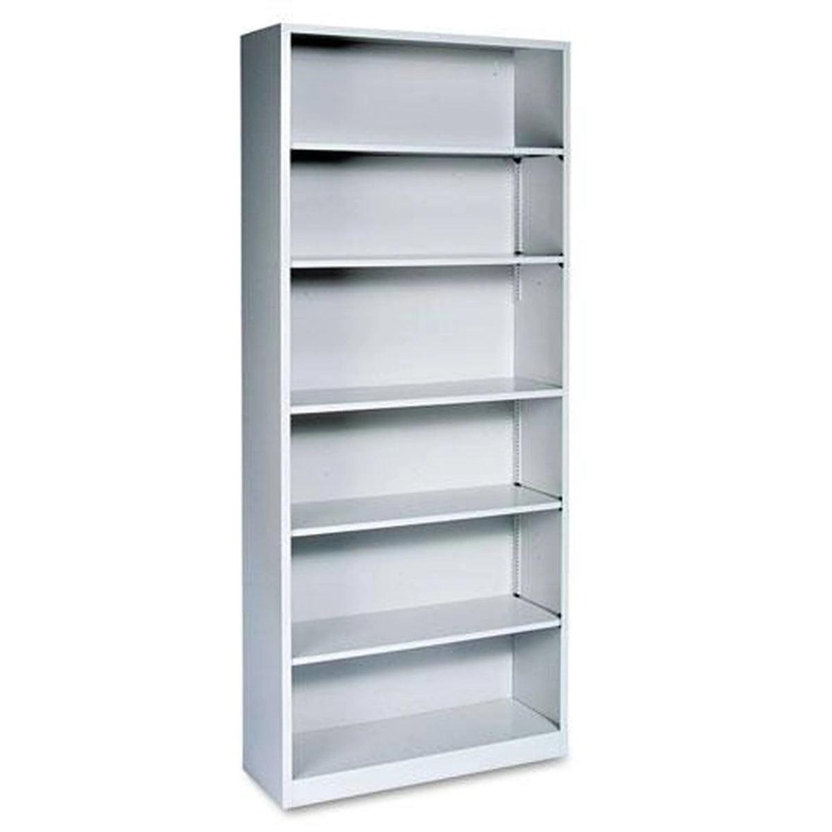 Light Gray Steel Bookcase with 6 Shelves C43414