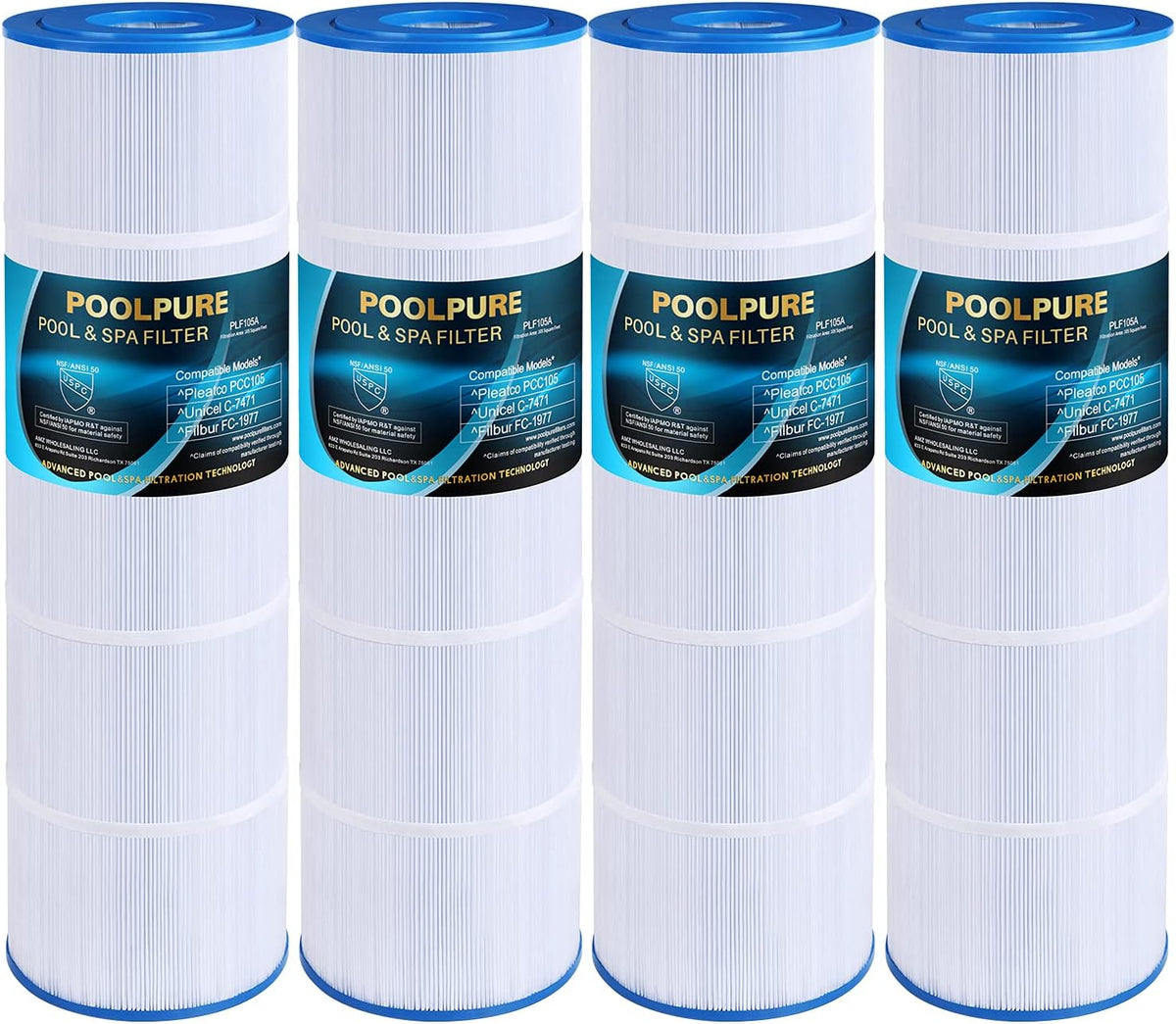 Pack of 4 Pool Filter Cartridge I140398