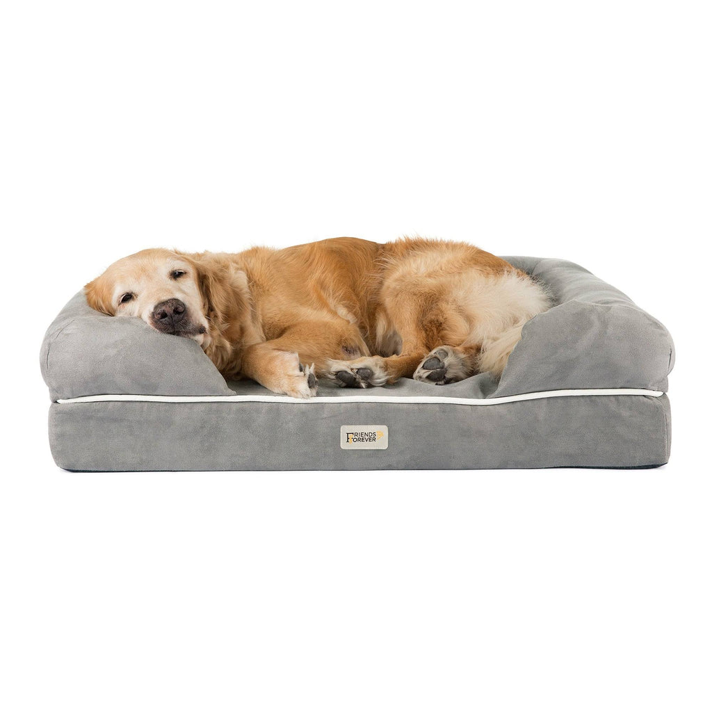 Khaki Chester Pet Couch with Solid Memory Foam X4557