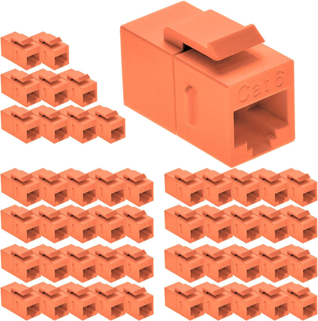 Cat.6 RJ45 Inline Coupler Female-Female 50-Pack H908221