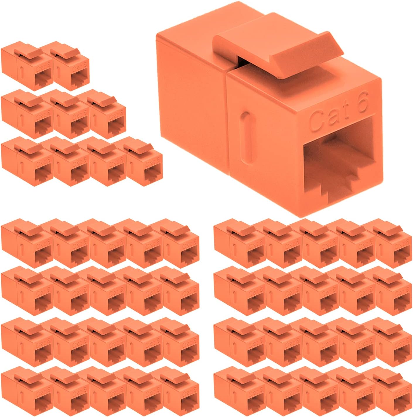 Cat.6 RJ45 Inline Coupler Female-Female 50-Pack H908221