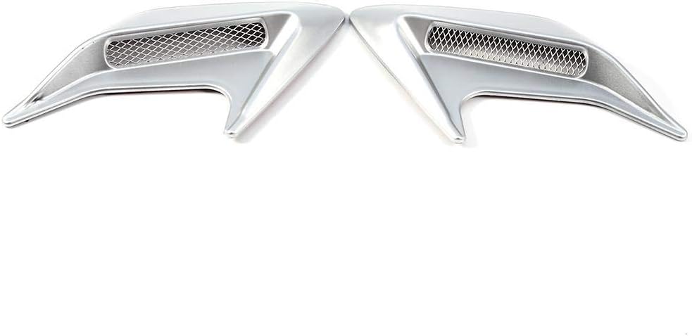 Silver Pack of 2 Car Hood Air Flow Vent Cover C623926