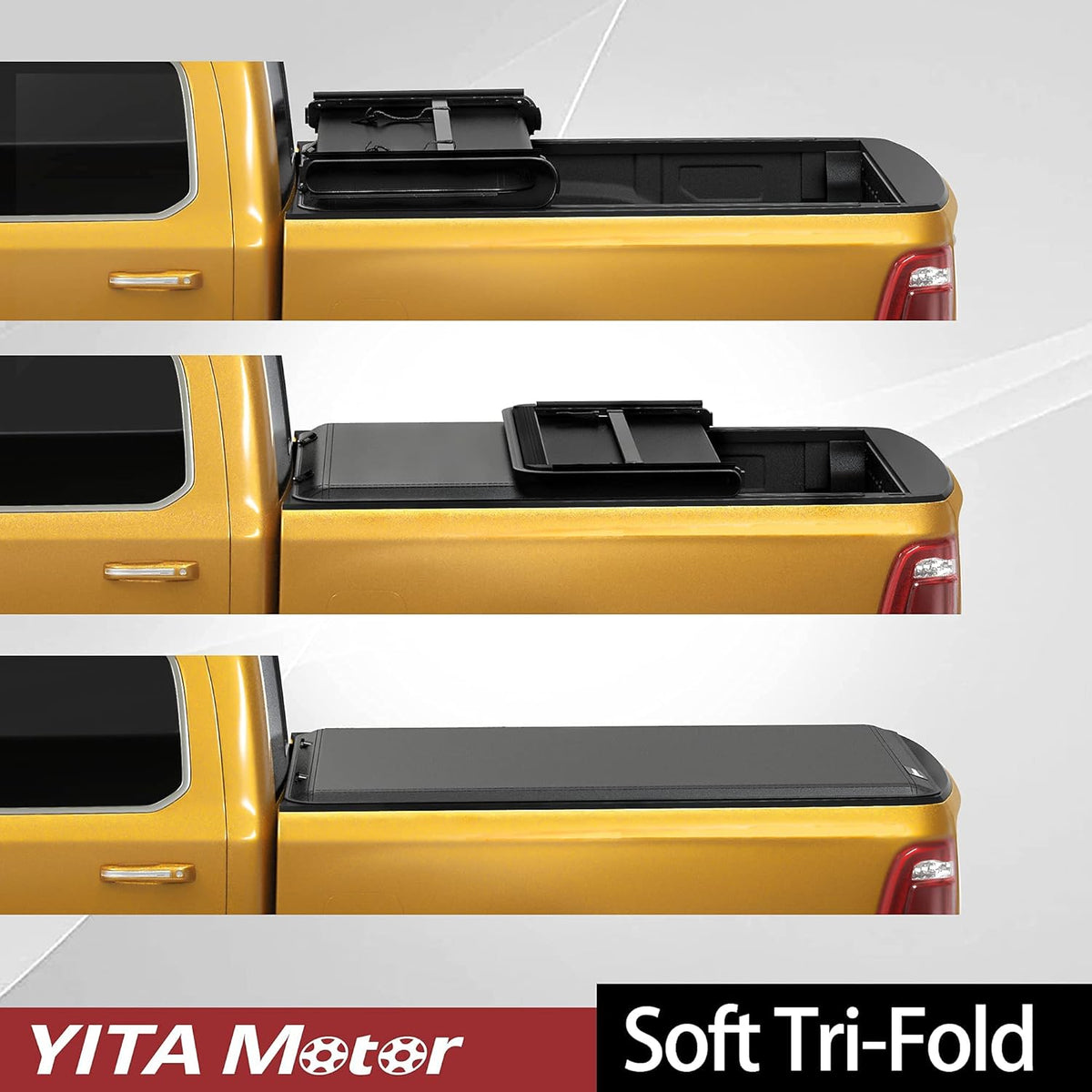 Soft Tri-fold Truck Bed Tonneau Cover for 6.5 ft Bed N671043