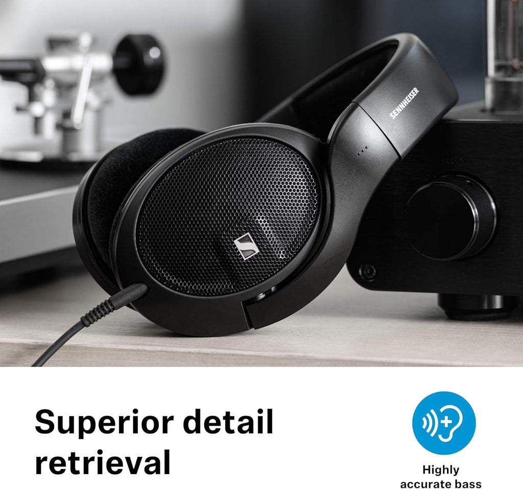 Black Over-The-Ear Open-Back Headphones R64527
