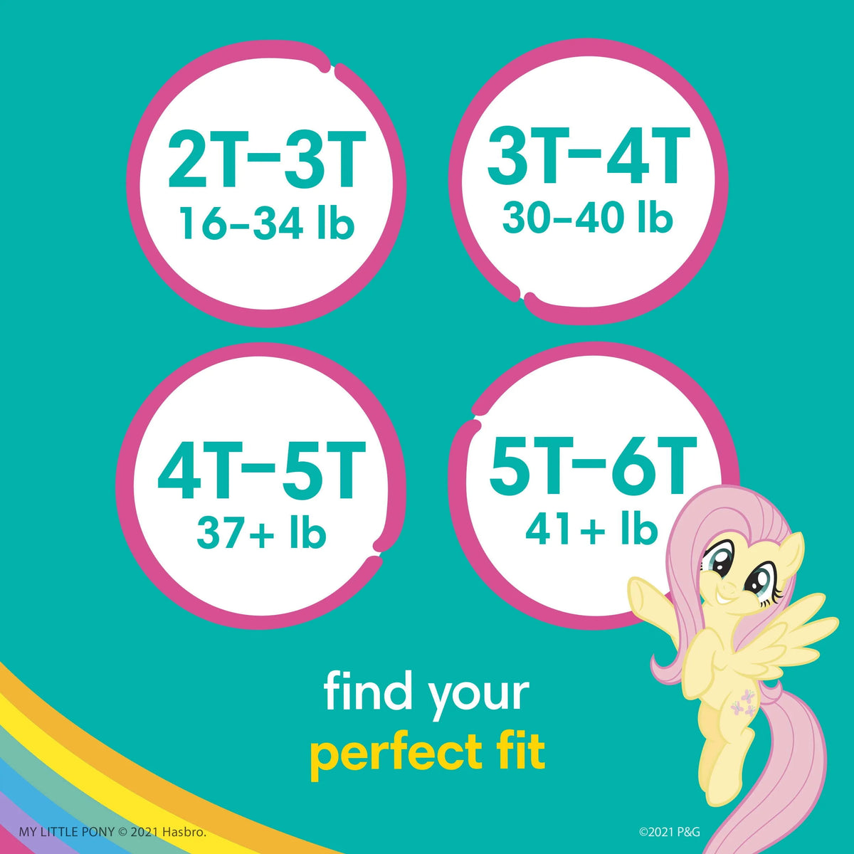 Training Pants Toddler Girls 4T/5T 92 Ct E215773