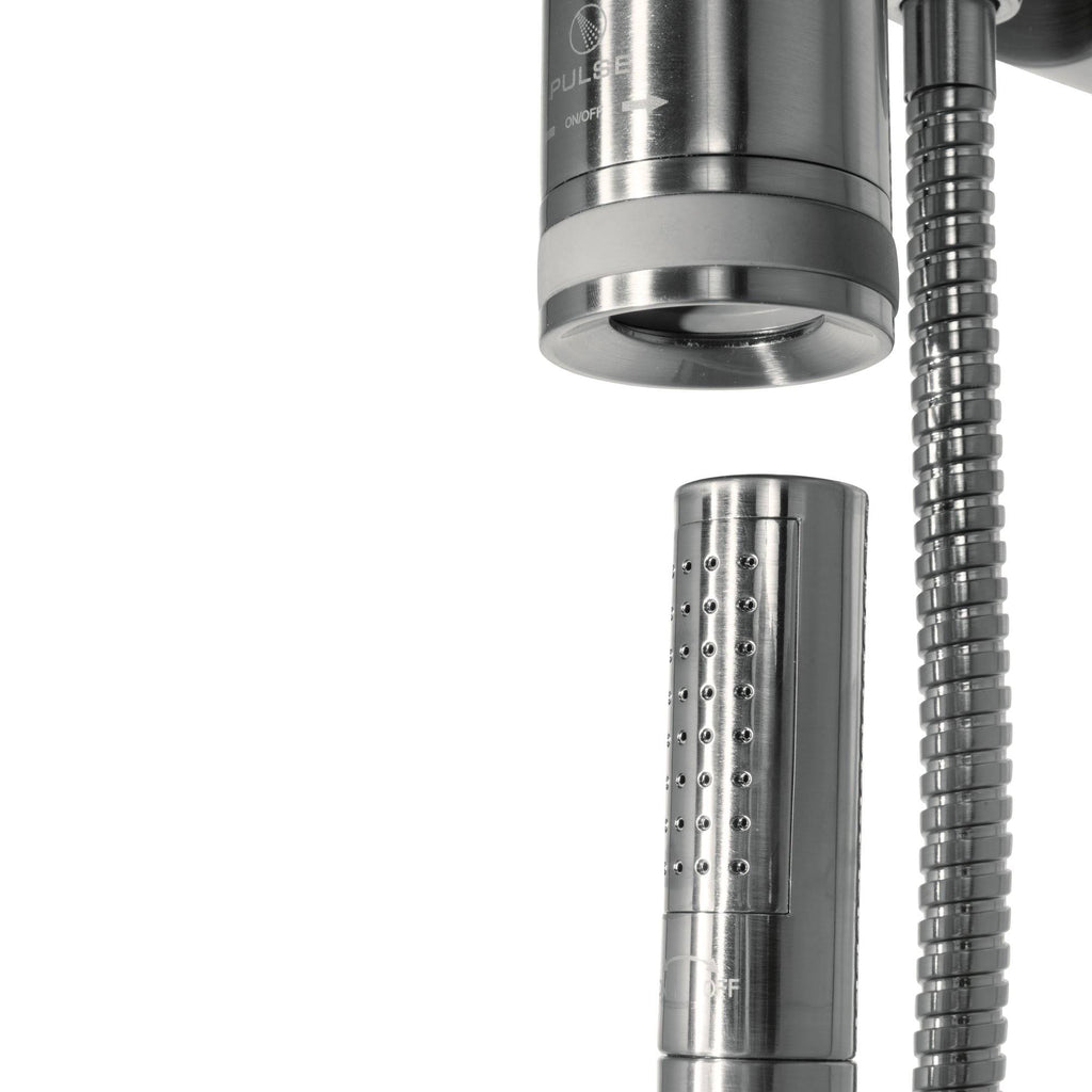 Brushed-Nickel Shower System N67438