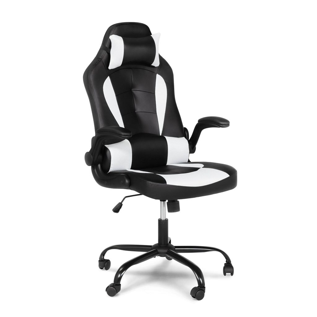 Black and White 47-Inch Desk and Chair Set A636