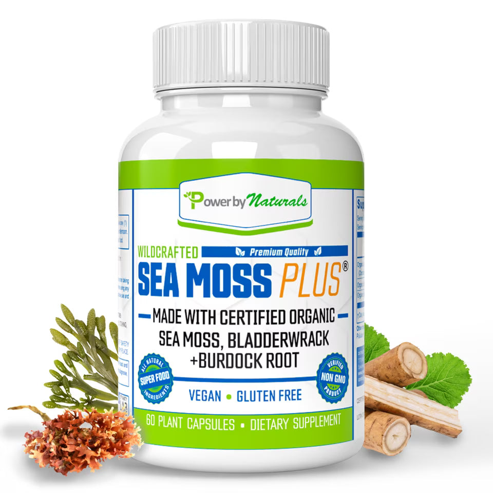 60 Capsule Sea Moss Bladder wrack Burdock Root H723