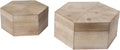 Set of 2 Light Brown Decorative Boxes V992051