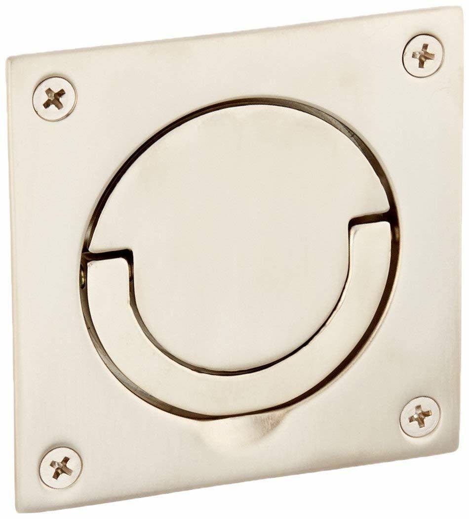 Flush Ring Pull with Swivel Spindle Satin Nickel H455679