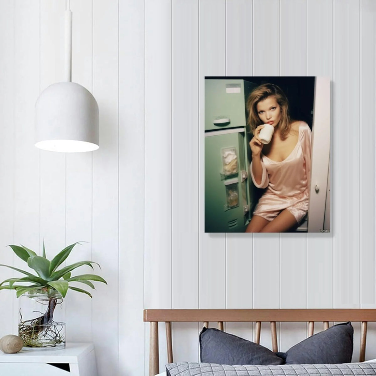 Kate Moss Wall Art Poster Canvas Painting B12963