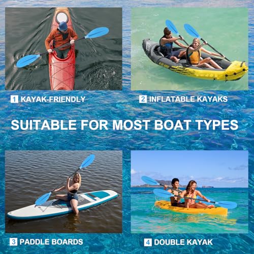 4 Piece Telescopic Kayak Paddle I378