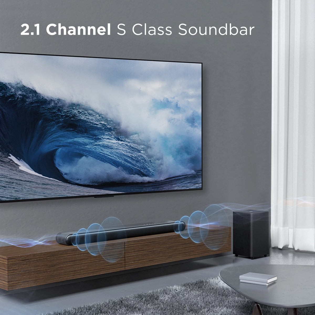2.1 Channel Sound Bar with Wireless Subwoofer W238910