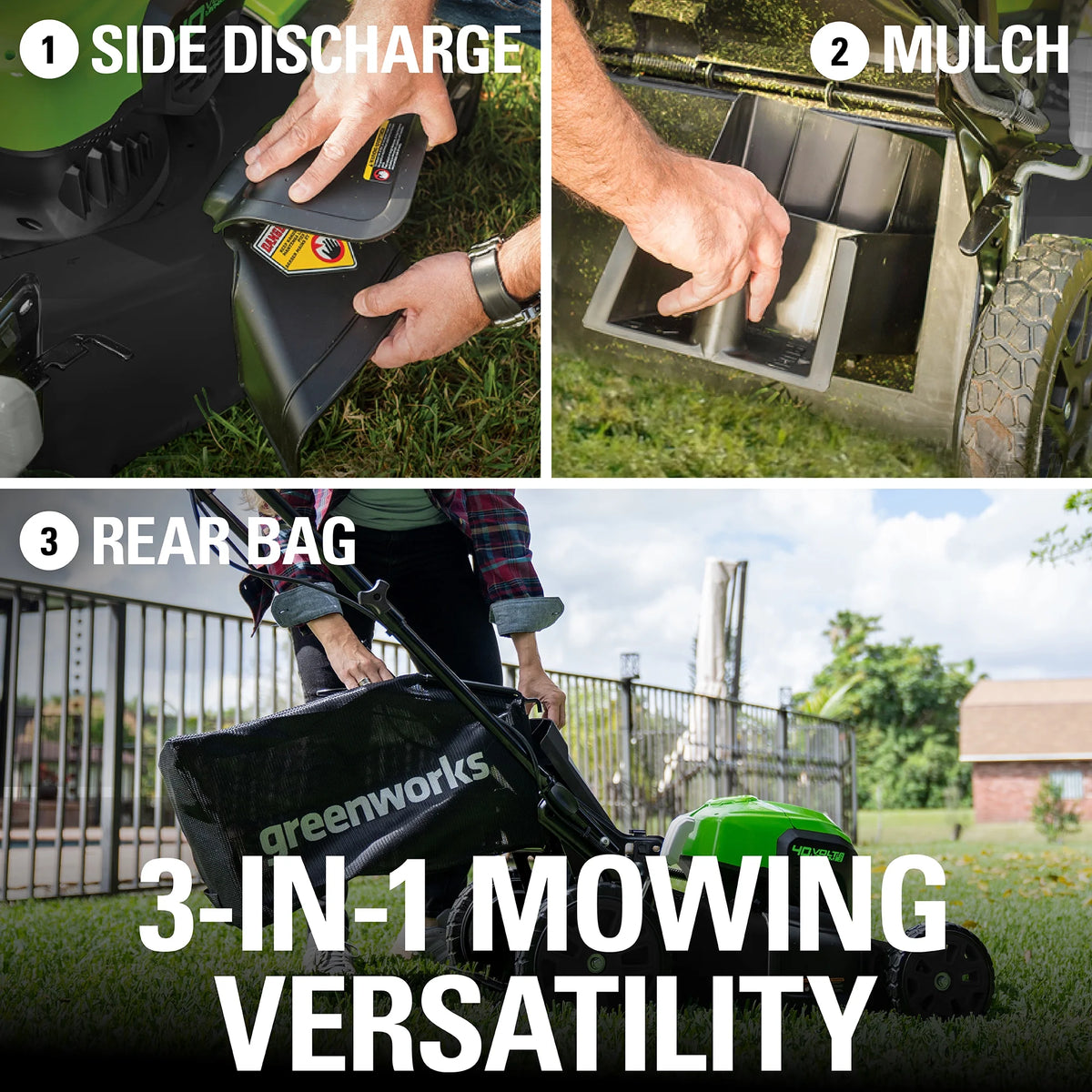 40V Brushless Push Lawn Mower with 4.0 Ah Battery & Quick Charger N89535