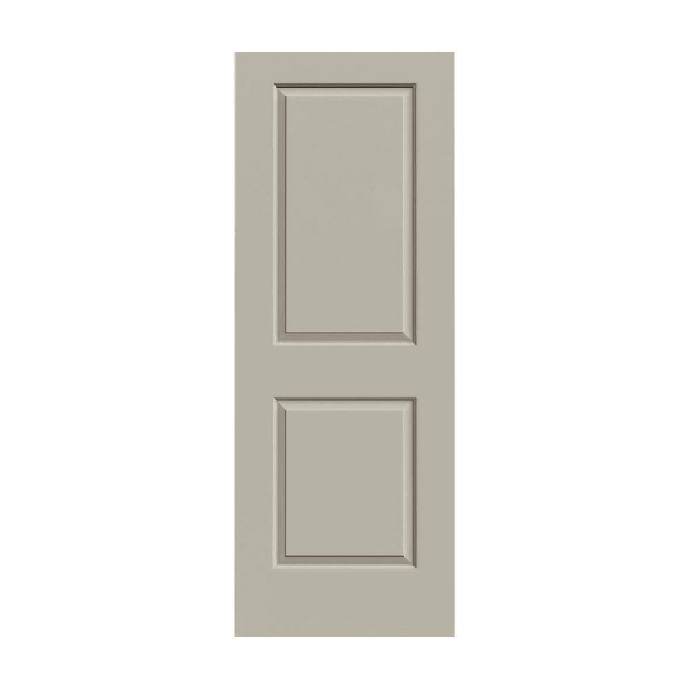 36 in. x 80 in. Desert Sand Painted Solid Core Molded Composite MDF Interior Door Slab Y917