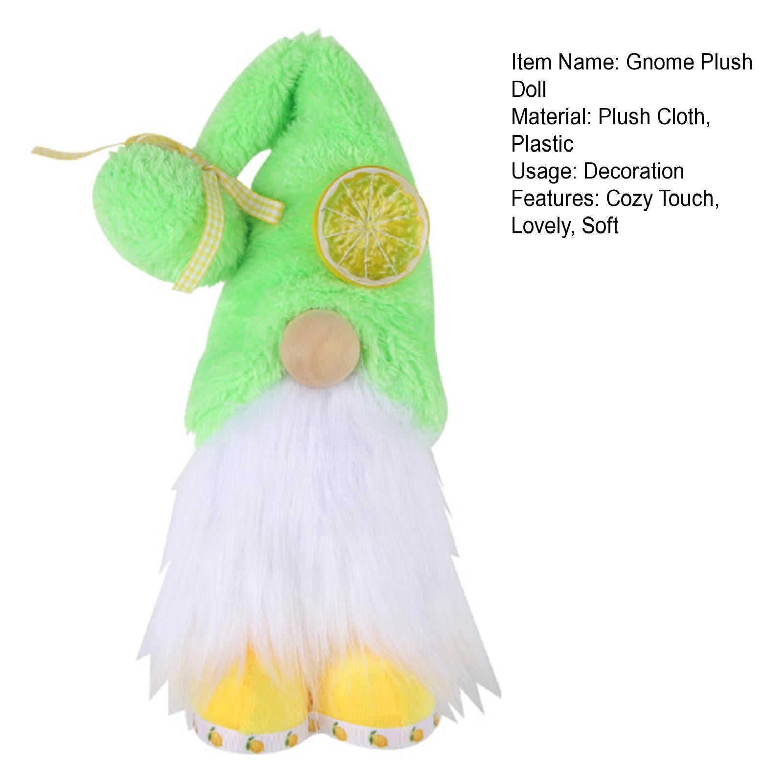Gnomes Plush Doll Summer Style Faceless Doll Plushie Ornament Lemon Dwarf Doll Home Decor I127871