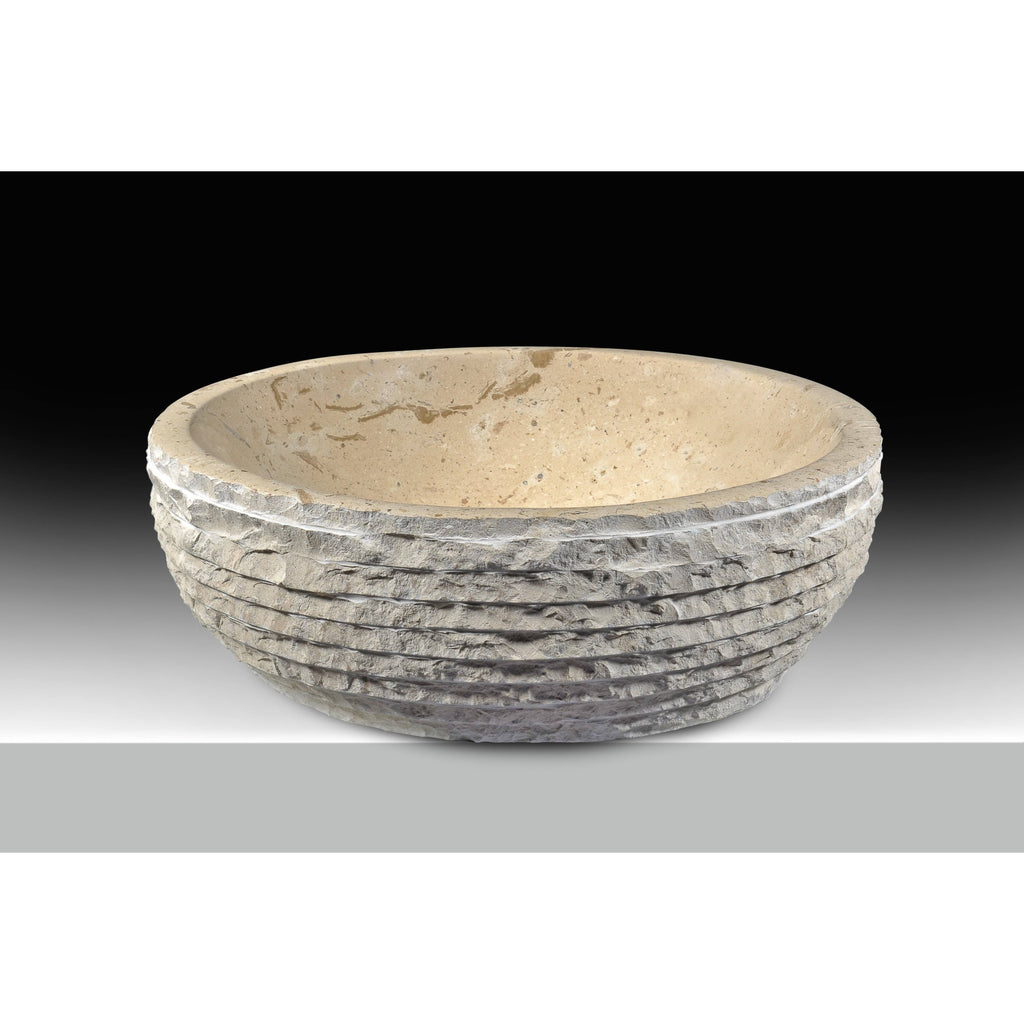 Classic Cream Marble Vessel Sink L63277