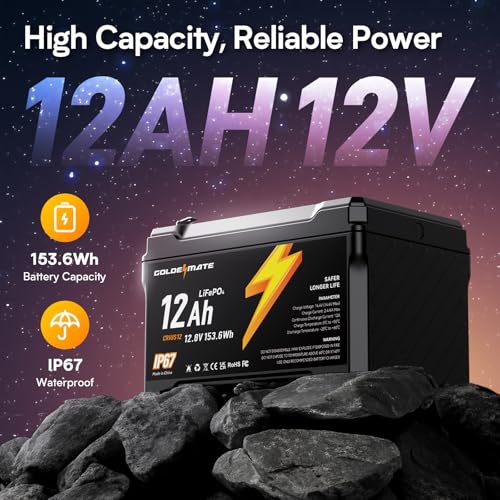 12V 7Ah Lithium LiFePO4 Deep Cycle Battery with BMS E1945