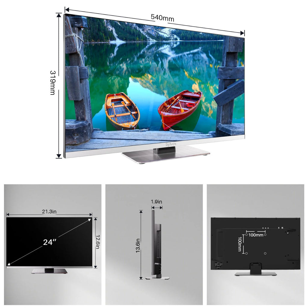 24 inch 12 Volt RV TV with Built-in DVD Player A9084