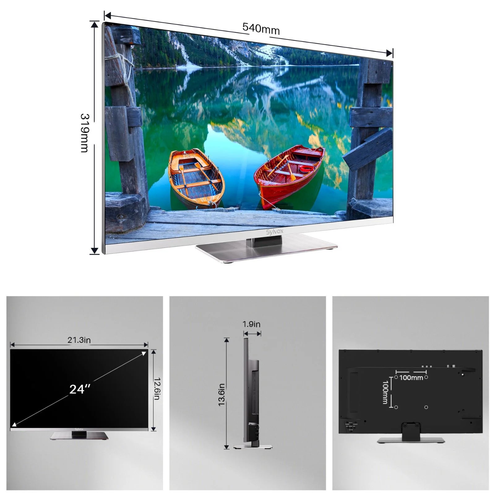24 inch 12 Volt RV TV with Built-in DVD Player A9084