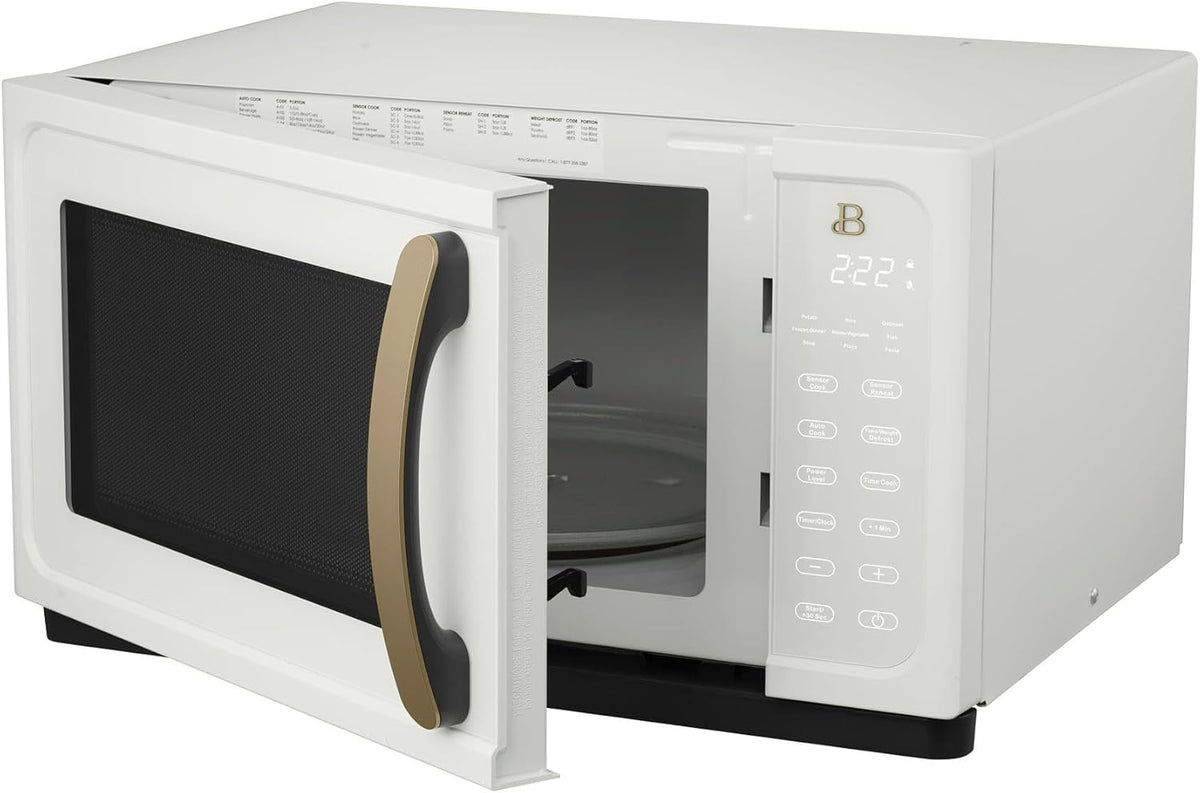 White 1.1 Cu Ft 1000 Watt Sensor Microwave Oven with Turntable U707520