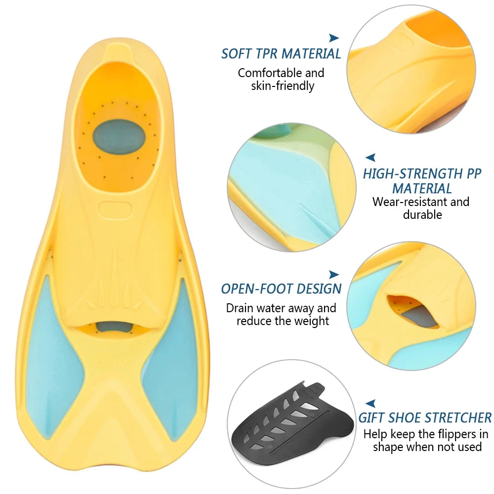 Short Swim Fins Flippers E680