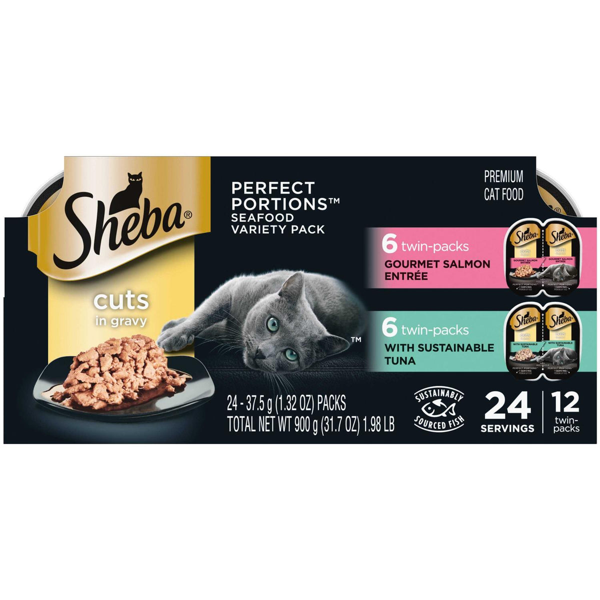 Sheba Perfect Portions Cuts in Gravy D3141