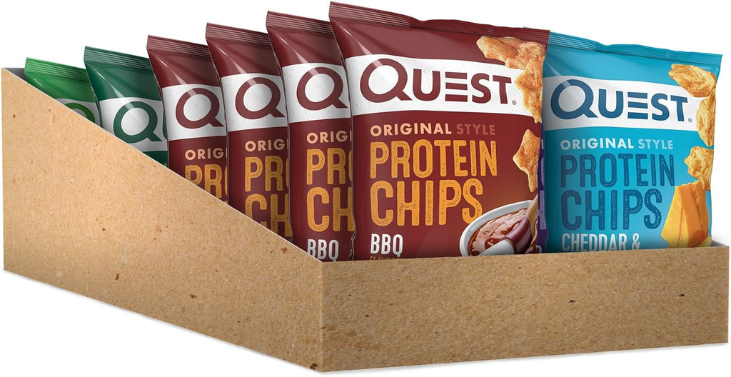 Protein Chips Variety Pack and Nacho Cheese Tortilla Style Protein Chips M9120