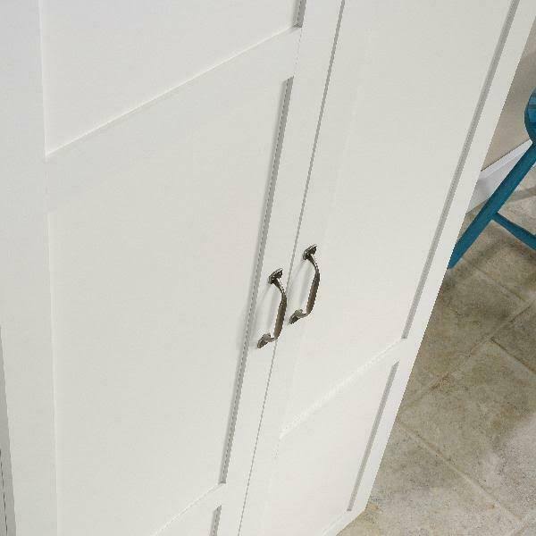 Tall Wood Kitchen Pantry Storage Cabinet with Adjustable Shelves Y945