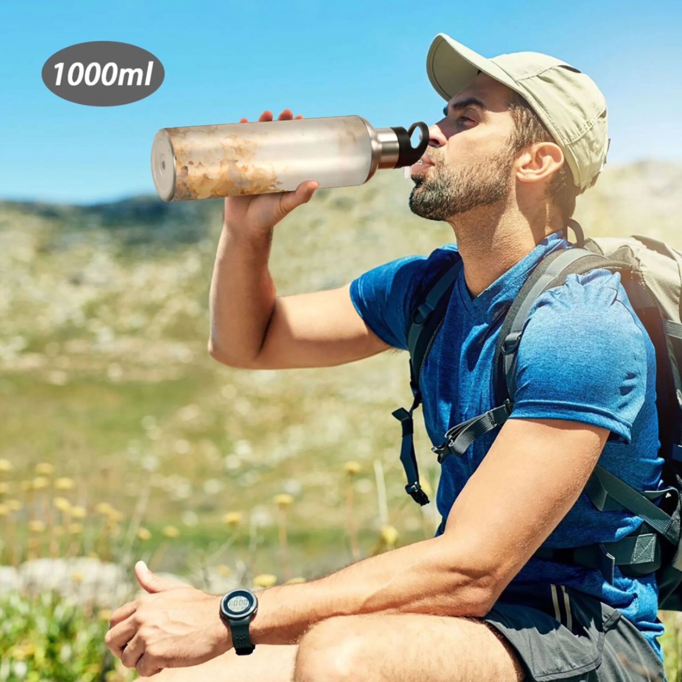 Stainless Steel Insulated Water Bottle with Straw Lid Z927253