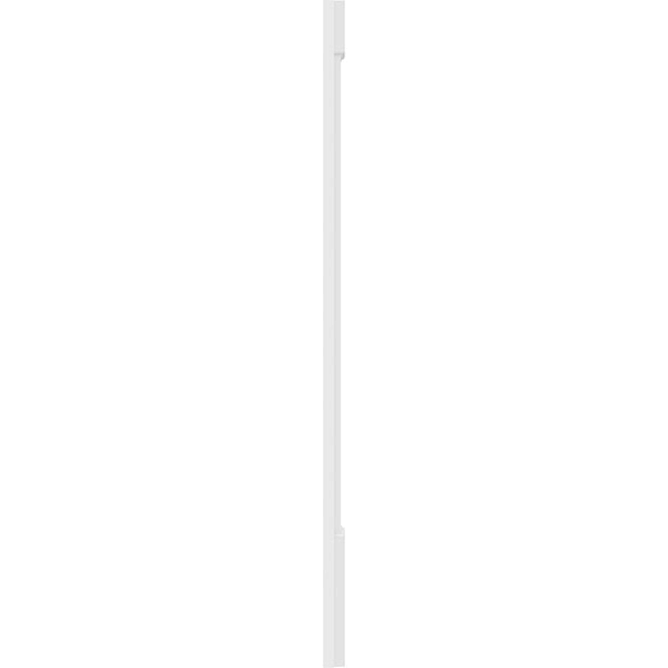 8x22W x 60x22H x 2x22P Two Equal Flat Panel PVC Pilaster with Standard Capital and Base (Pair) O43927