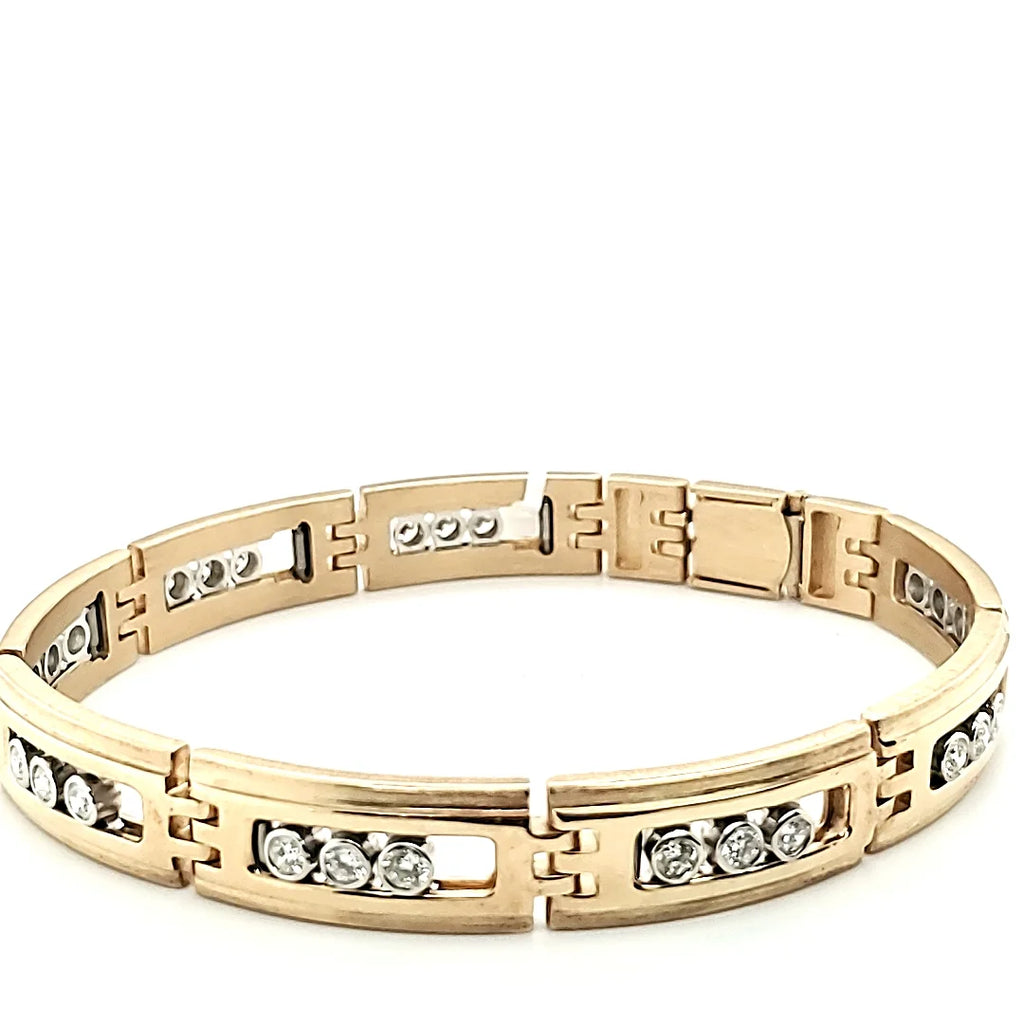 14K Gold & Diamond 2.5ct Bracelet F97602