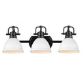 Matte Black 3 Light Bath Vanity P76790
