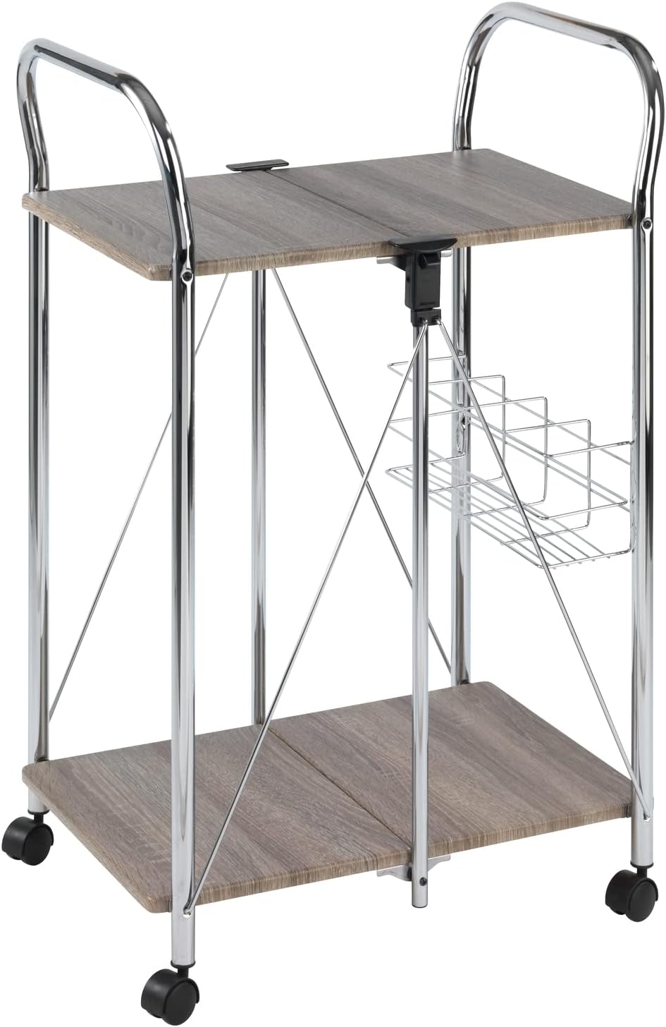 3 Tier Rolling Metal Cart B41068