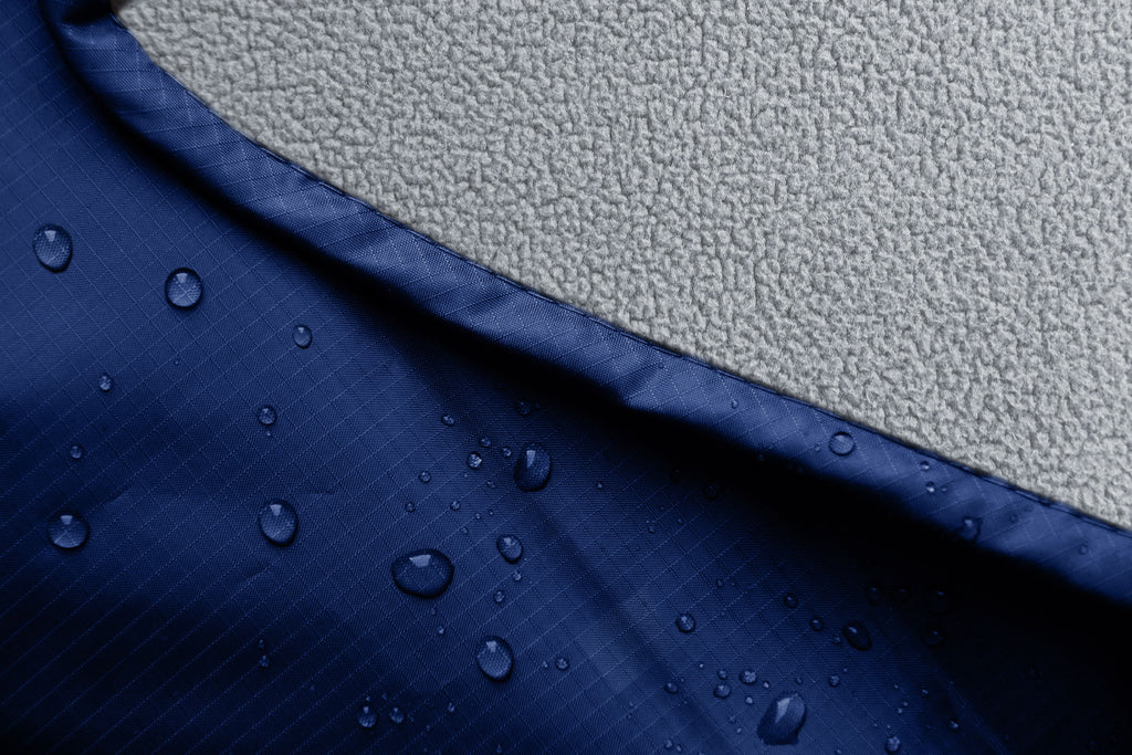 Blue Gray Polyester Throw N269017