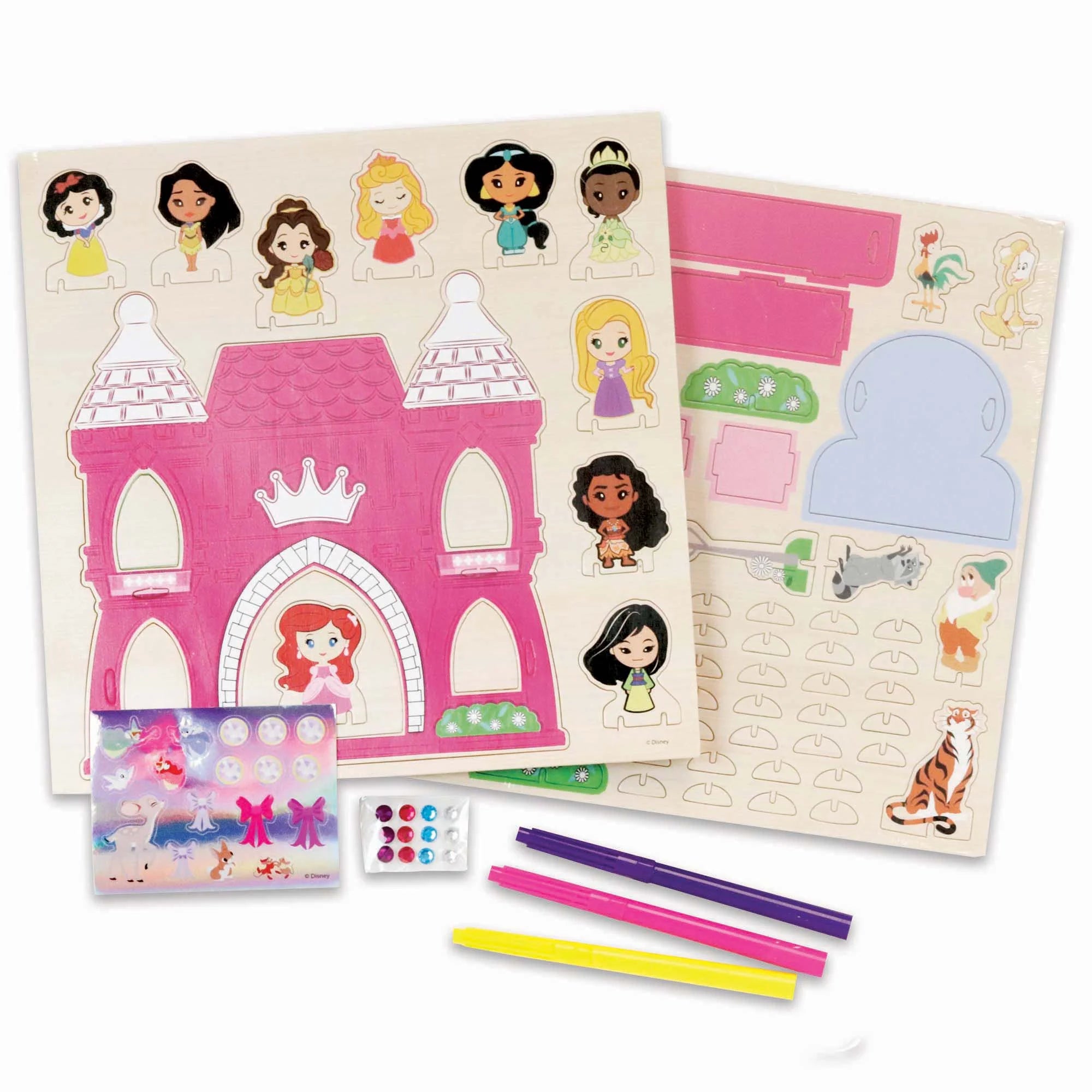 Wood Castle Building and Decorating Set I8438