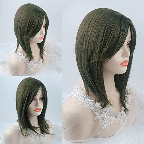 Black Brown Clip In Hair Topper With Bangs E50502