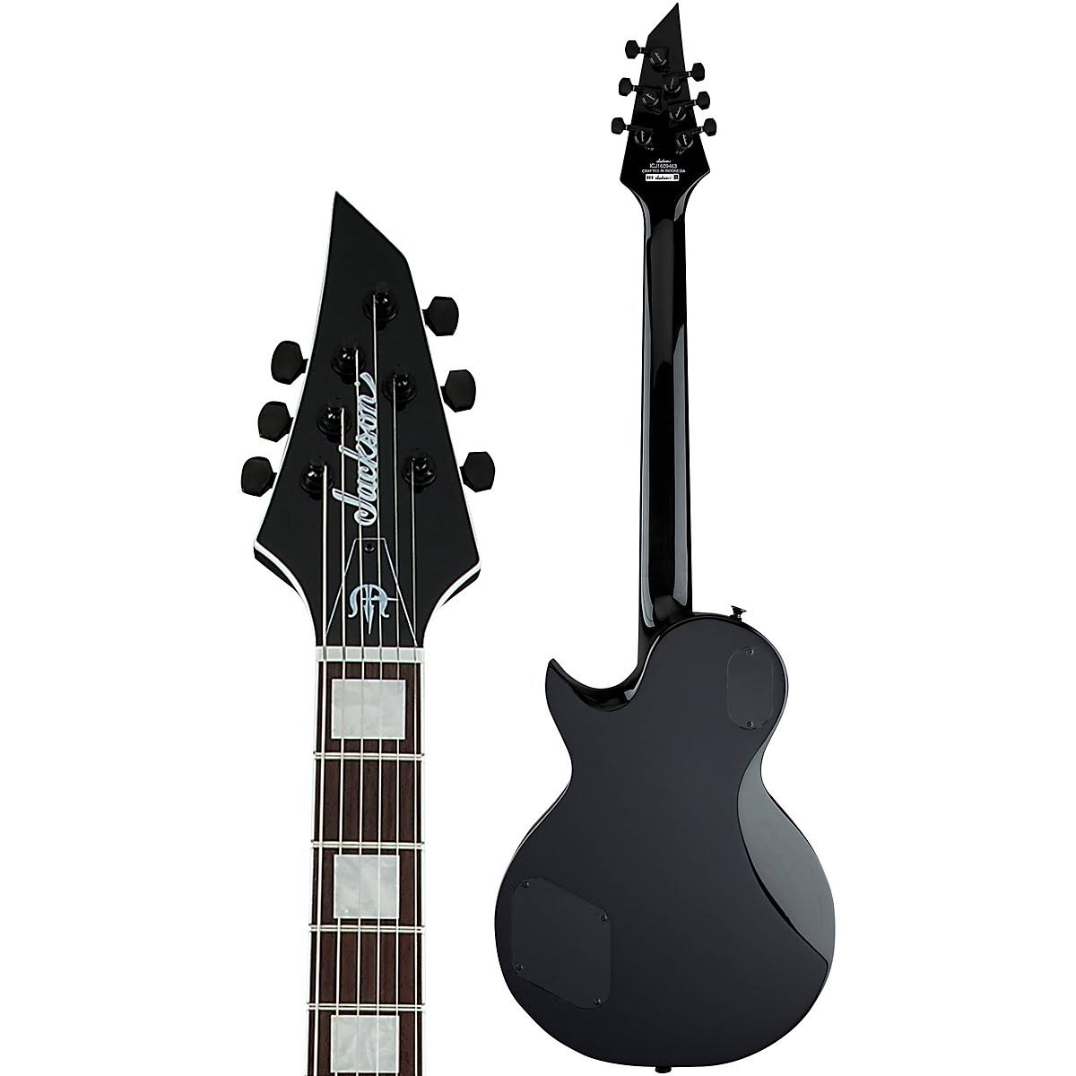 Black with White Bevels Electric Guitar L447