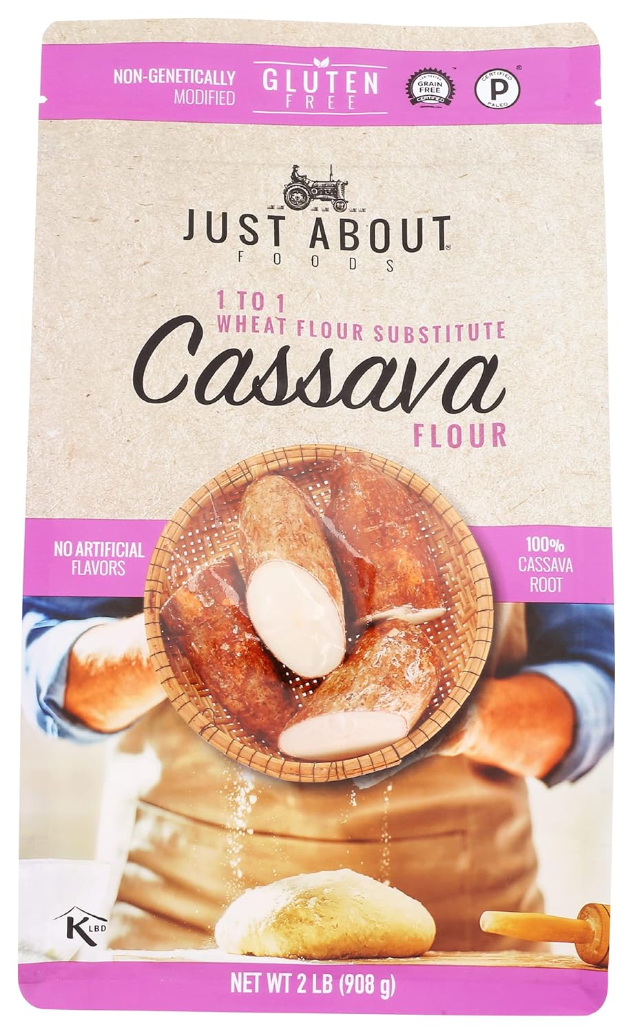 Cassava Flour, 2 Lb, 32 Ounce (Pack of 4) K181