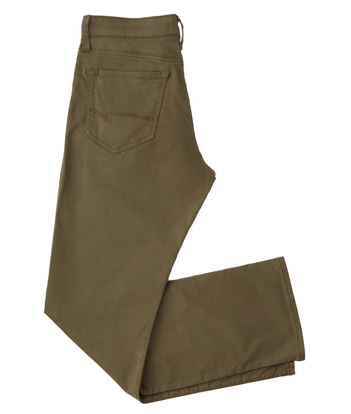 Dusty Olive Twill Relaxed Straight Pant 31x32 Q732