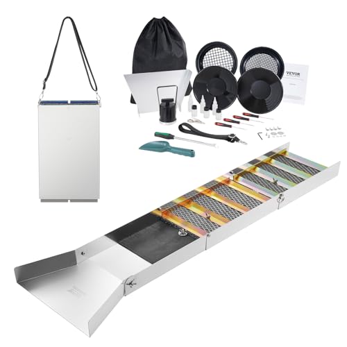 23 PCS Folding Aluminum Alloy Gold Prospecting Kit C715