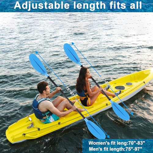 4 Piece Telescopic Kayak Paddle I378