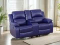 Leather Red Reclining Loveseat Double Recliner Sofa Couch U415760