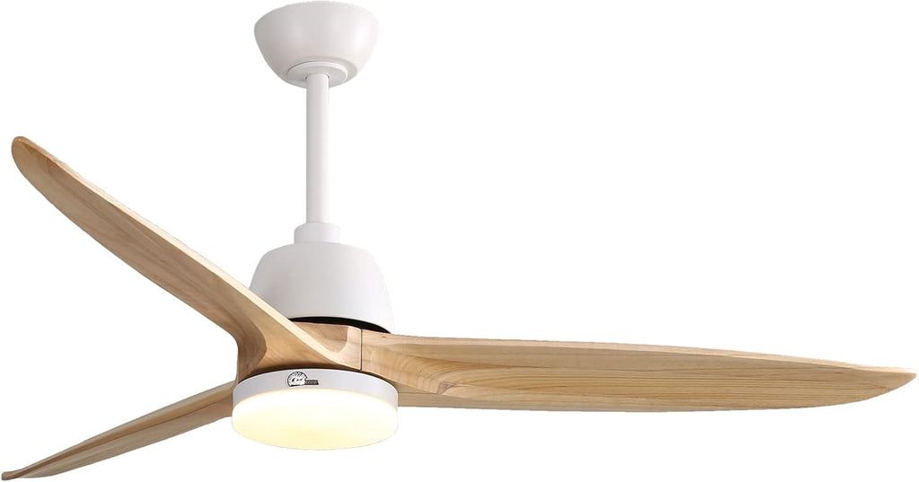 52'' Carved Wood Ceiling Fan with Remote U779
